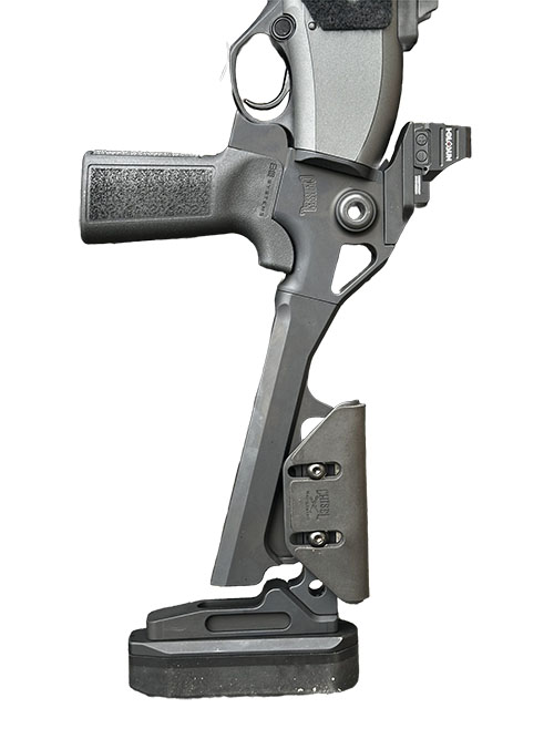 Der Chisel Machining A300 Stock bietet CNC-gefrästes 6061 Billet-Aluminium, verstellbare Länge, höhenverstellbare Wangenauflage und integrierten RMR-Montage.